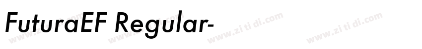FuturaEF Regular字体转换